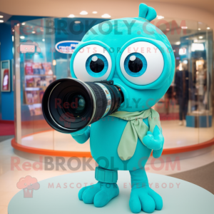 Turquoise Camera mascotte...