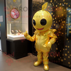 Gold Cherry maskot drakt...