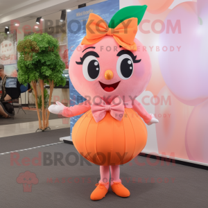 Peach Plum maskot kostume...