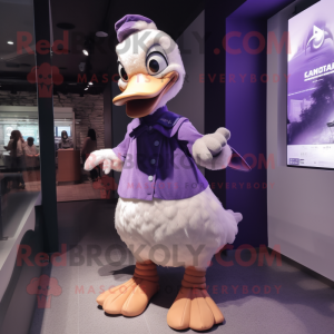 Purple Goose Maskottchen...