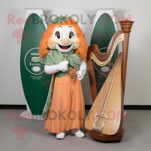 Peach Celtic Harp maskot...