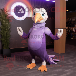 Lavendel Falcon maskot...