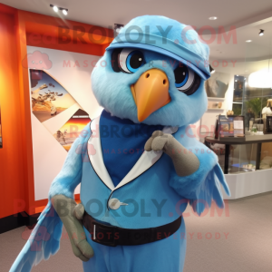 Sky Blue Falcon maskot...