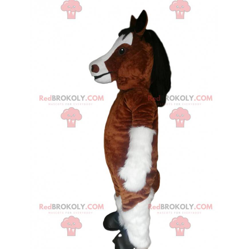 Mascota del caballo marrón, disfraz de caballo Tamaño L (175-180 CM)
