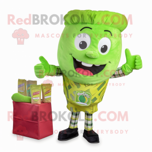 Limegrön Pesto Pasta maskot...