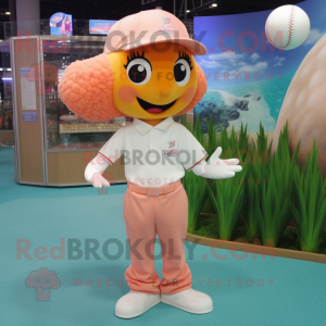 Peach Mermaid mascotte...