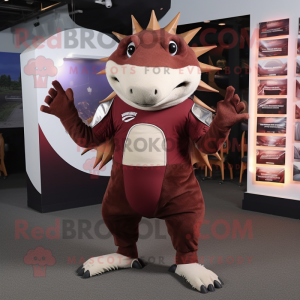 Maroon Armadillo mascotte...