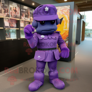 Purple Soldier maskot...