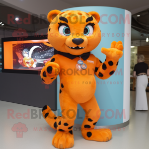 Orangefarbener Jaguar...