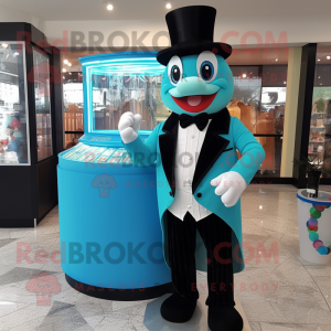 Cyan Candy Box maskot...