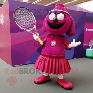 Magenta tennisracket...