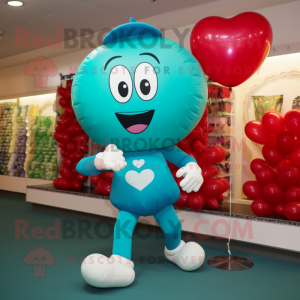 Teal Heart Shaped Balloons...