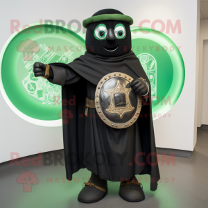 Sort Celtic Shield maskot...