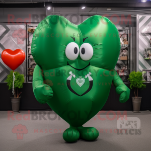 Forest Green Heart Shaped...