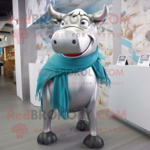 Silver Bull maskot drakt...