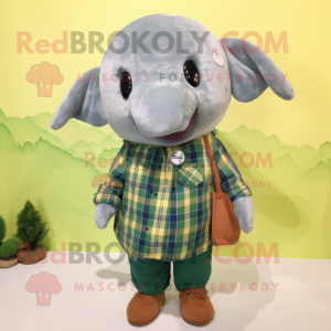 Olive Whale maskot kostume...