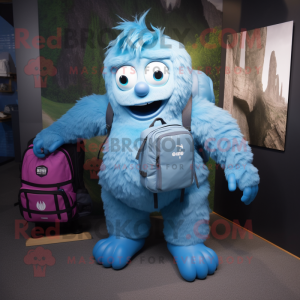 Blue Yeti mascotte kostuum...