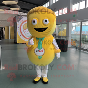 Lemon Yellow Donut mascotte...