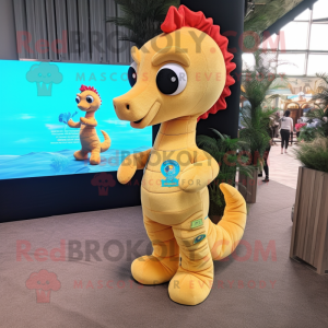  Seahorse maskot kostume...