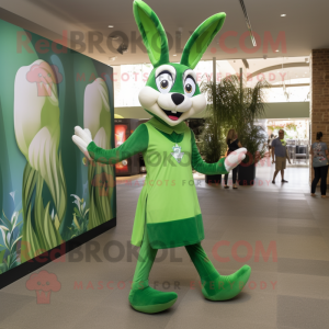 Groene Gazelle mascotte...