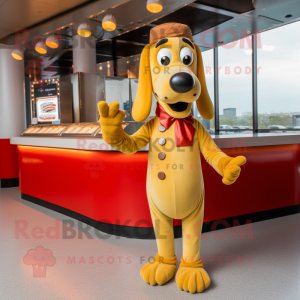 Gold Hot Dogs mascotte...