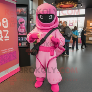 Pinker Gi-Joe Maskottchen...