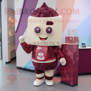 Maroon Ice Cream mascotte...