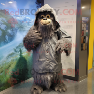 Grijs Sasquatch mascotte...