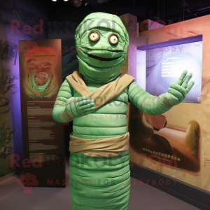 Groene mummie mascotte...