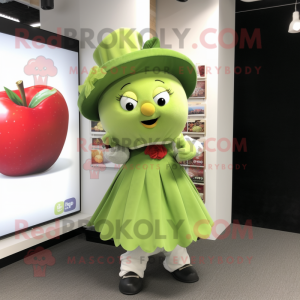  Apple maskot drakt...