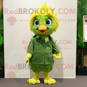 Forest Green Canary maskot...