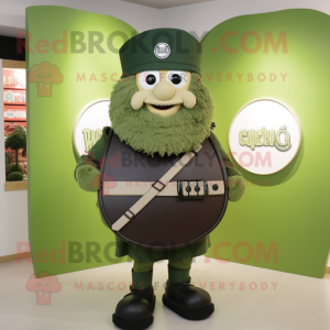 Olive Celtic Shield maskot...