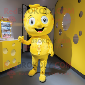 Yellow Candy Box maskot...