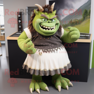 Olive Ogre maskot drakt...