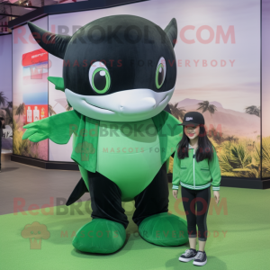 Green Killer Whale mascotte...