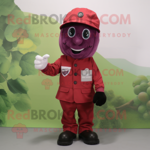 Red Grape maskot kostyme...