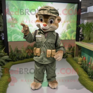 Tan Green Beret mascotte...