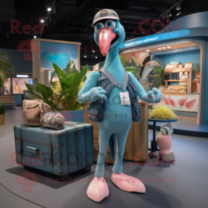 Cyan Flamingo mascotte...