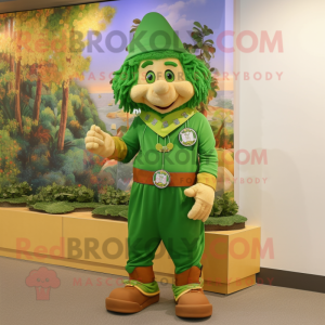 Oliven Leprechaun maskot...