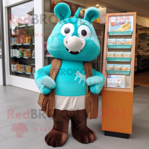 Teal Chocolate Bar mascotte...