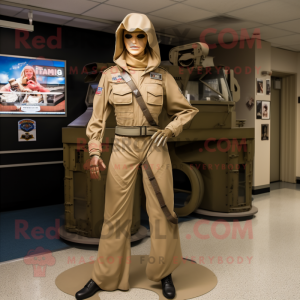 Tan Gi Joe maskot kostym...