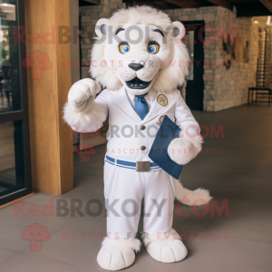 White Tamer Lion maskot...