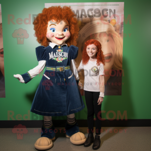 nan Irish Dancer mascot costume character dressed with a Mom Jeans and Lapel pins