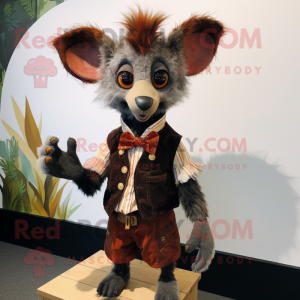 Rust Aye-Aye maskot drakt...