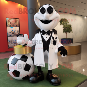 White Soccer Goal maskot...