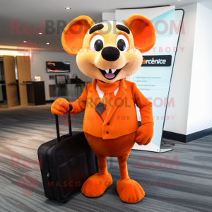 Orange Mouse mascotte...