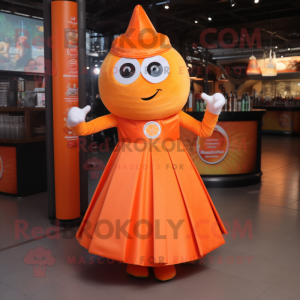 Orange Gyro maskot kostume...