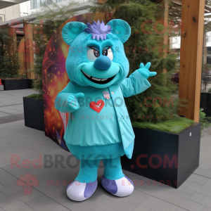 Turquoise Heart mascotte...