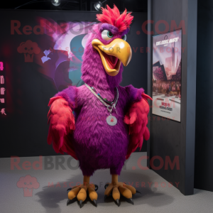 Magenta Roosters maskot...