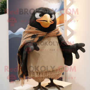 Tan Blackbird maskot drakt...